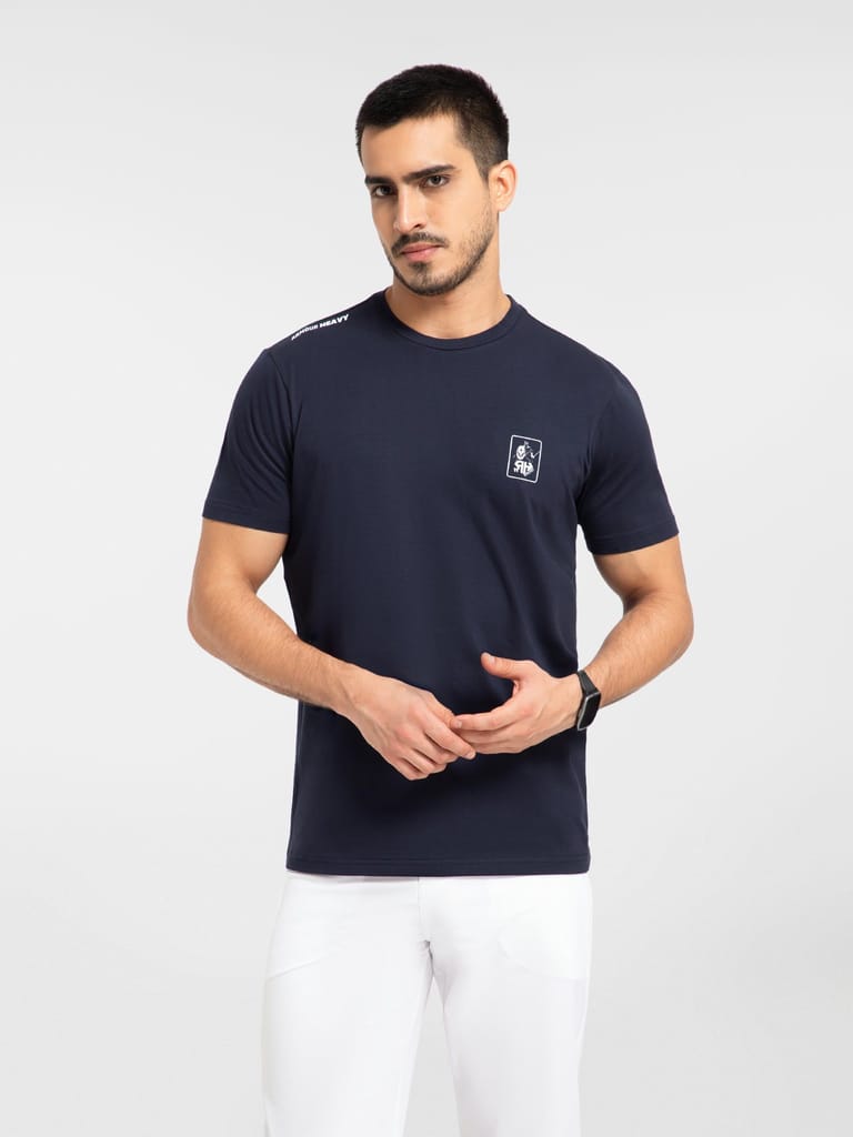 AH Blue Round Neck (Cotton)