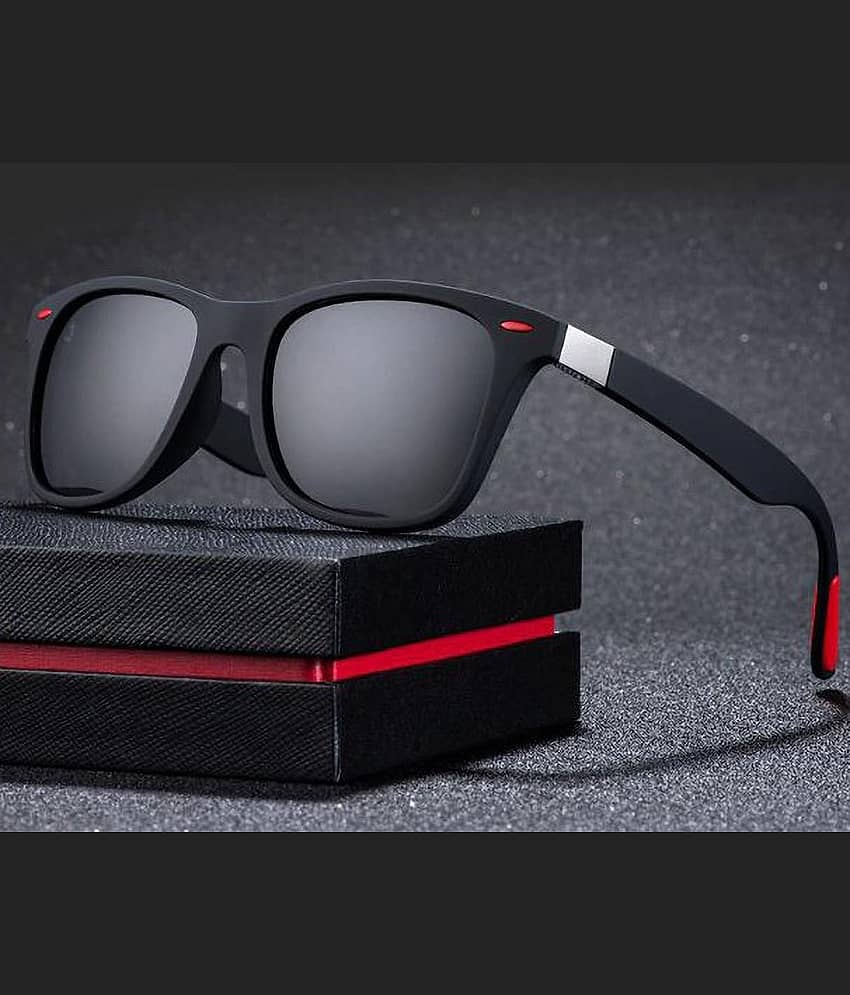 Tanisha Black Square Sunglasses ( Pack of 1 )