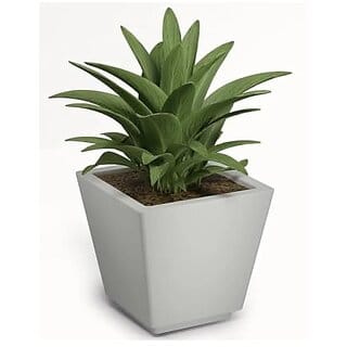 De Gardenia Pots and PlantersSize of GK 12 14 16 InchPack of 3 Pots for Plants Highly Durable Polymers Lightweight Indoor Outdoor Plant Pots (12 Inch(GK12) White)