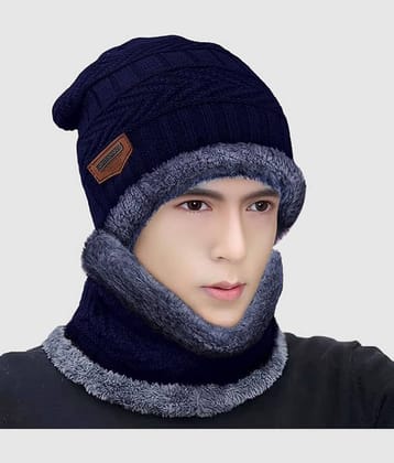 Paryag Brown Woollen Men's Cap ( Pack of 1 )