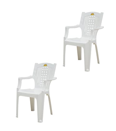 Supreme Furniture Victoria Plastic Armless Stylish Chair Suitable for Home, Office, Hotel, Resort, Restaurant, Indoor and Outdoor