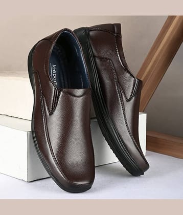 Leeport - Black Men's Slip On Formal Shoes