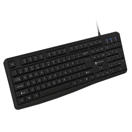 Portronics Ki Pad 4 USB Interface, 1.5m Cable, Full-sized Layout, Ergonomic Feet, Wireless Keyboard - Black Portronics Ki Pad 4 USB Interface, 1.5m Cable, Full-sized Layout, Ergonomic Feet, Wireless Keyboard - Black