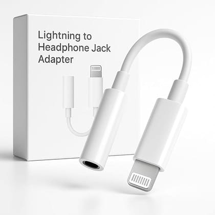 Lightning to 3.5mm Headphone Jack Adapter, 3.5mm Headphone AUX Audio Dongle Adapter for iPhone 17 16 15 14 13 12 11 Pro Max XS XR X 8, Support All iOS & Music Control