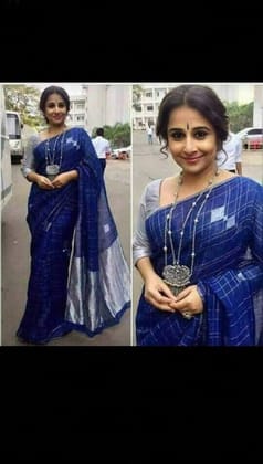 AWESOME LINEN COTTON PRINTED SAREE - 2244