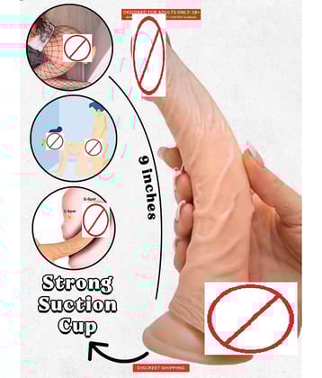 9 Inch Suction Base Stud Realastic Feeling Dildo For Women BY SEX TANTRA