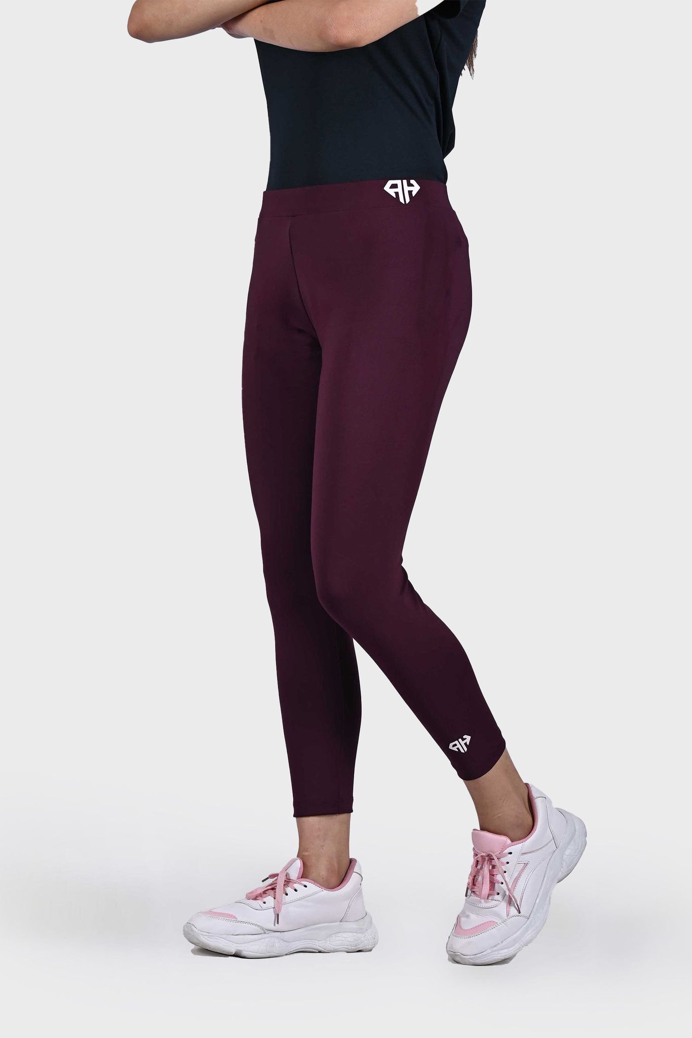 Women Leggings Burgundy
