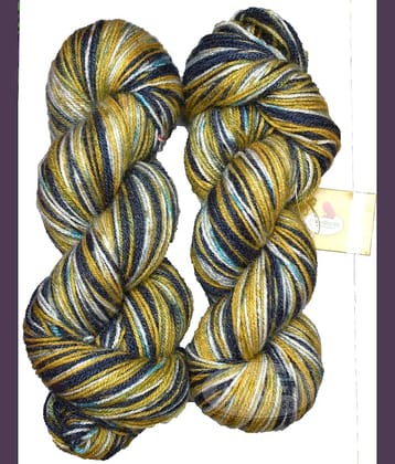 Vardhman Fashionist MG Blue Stone (400 gm)  Wool Hank Hand knitting wool