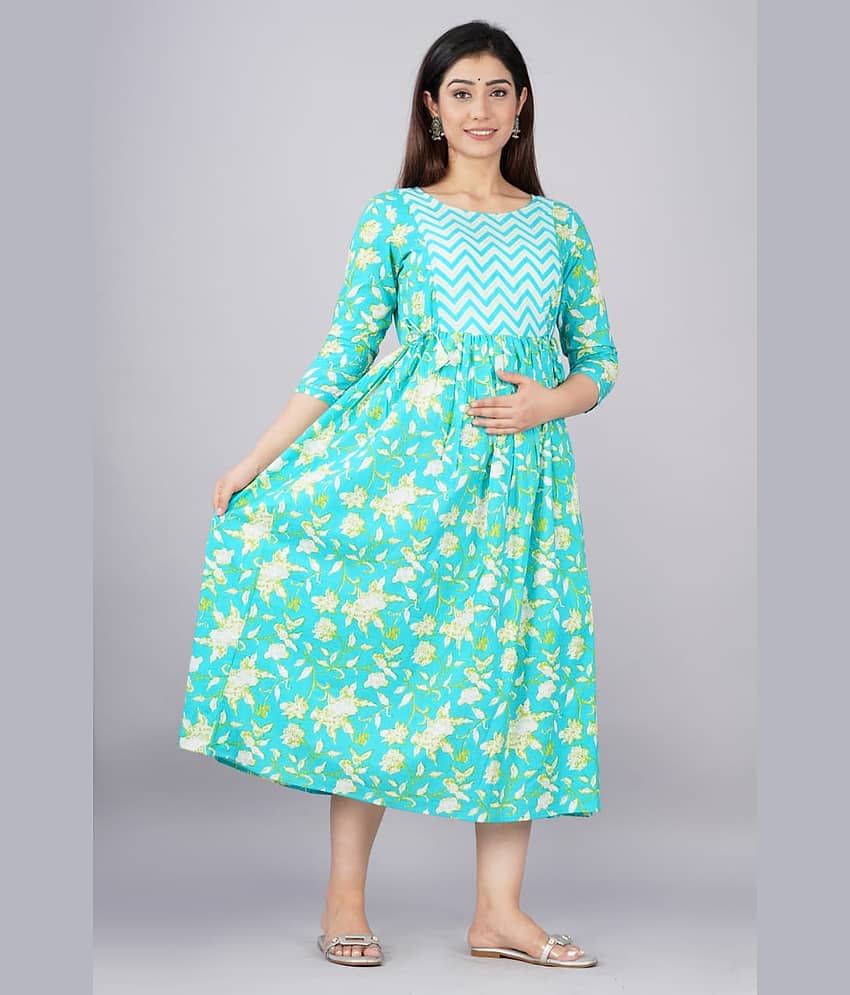 Nevisha Style Multi Color Cotton Maternity Kurta