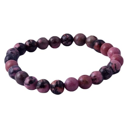 Rhodonite Bracelet Healing and Vastu, Meditation, Protection Stylish Bracelet for Girls/Boys/Women(KI_146)  by Krishna Impex