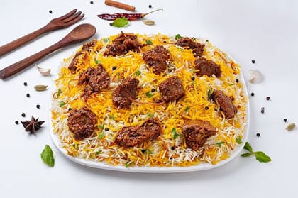 Lucknowi Mutton Dum Biryani Serves 4