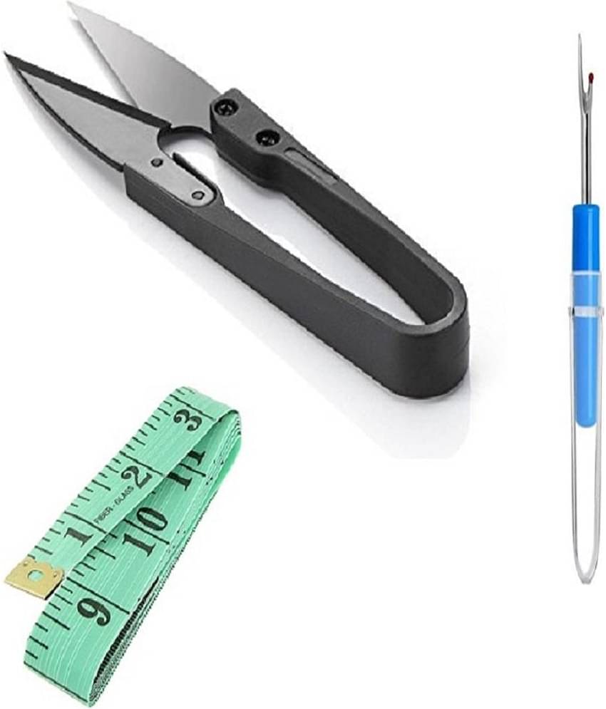 mini Sewing Scissors for Fabric Cutting Lightweight Yarn Thread Cutter Cross Stitch Thread Snips U Shaped Trimming Embroidery Scissors for Fabric DIY Project Household Supplies pack of 1