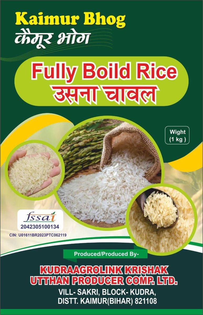 Kaimur Bhog Fully Boiled Rice - 1 kg