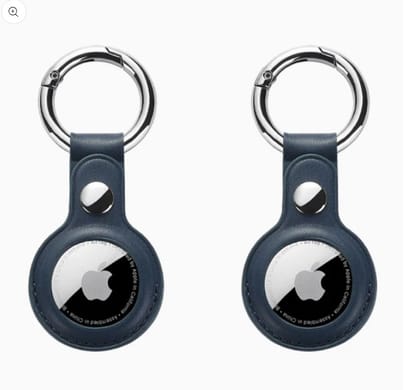 London - AirTag Custom Soft Leather Protective Holders