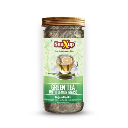 SnaXup Green Tea With Lemon Grass Tea 80Gm