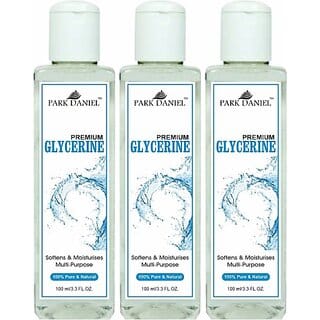 PARK DANIEL 100% Pure Liquid Glycerine For Skin & Hair Moisturizer Pack of 3 of 100ML (300 ml)