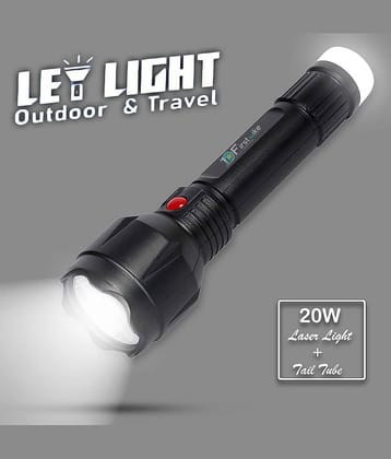 FIRSTLIKE - 20W Rechargeable Flashlight Torch ( Pack of 1 )