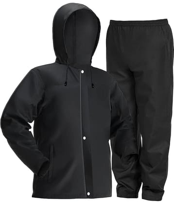 CAMISON Black Polyester Men's Raincoat ( Pack of 1 )