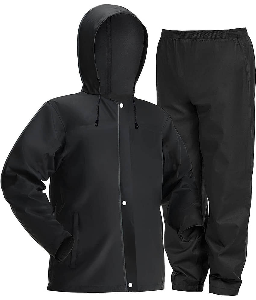 CAMISON Black Polyester Men's Raincoat ( Pack of 1 )