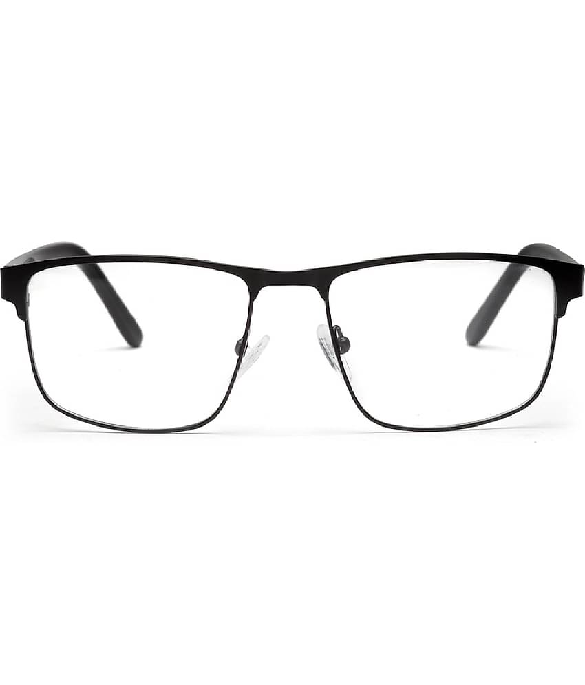 YourSpex - Black Rectangular Eyeglass Frame ( Pack of 1 )