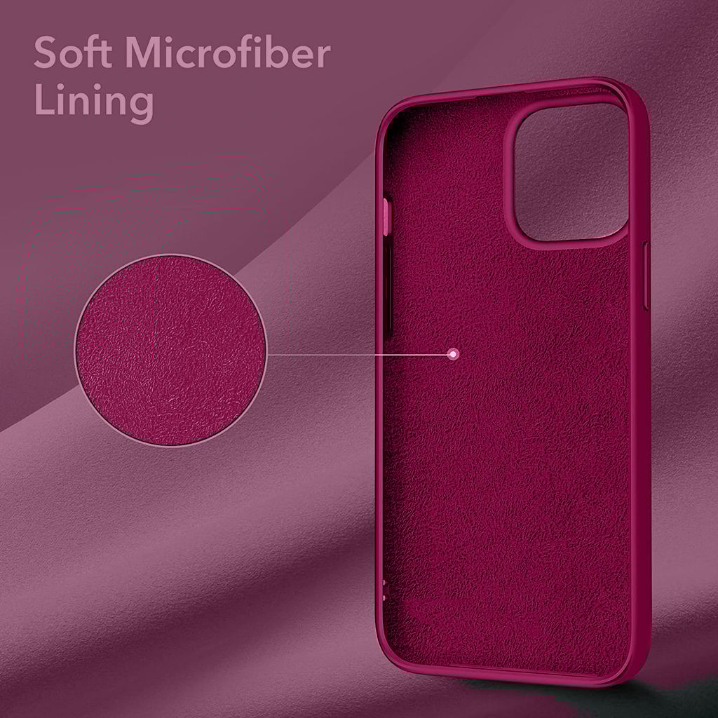 LIRAMARK Liquid Silicone Soft Back Cover Case for Apple iPhone 13 Pro (6.1 Inch)