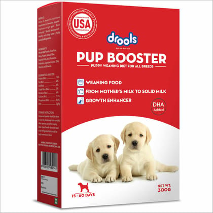 Drools Pup Booster - Puppy Weaning Diet for All Breeds, 300g