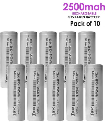 Long backup Rechargeable 2500mah Li-ion Battery ( Pack of 10 ).