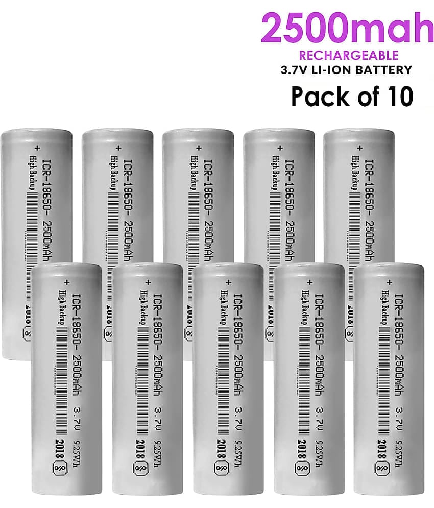 Long backup Rechargeable 2500mah Li-ion Battery ( Pack of 10 ).