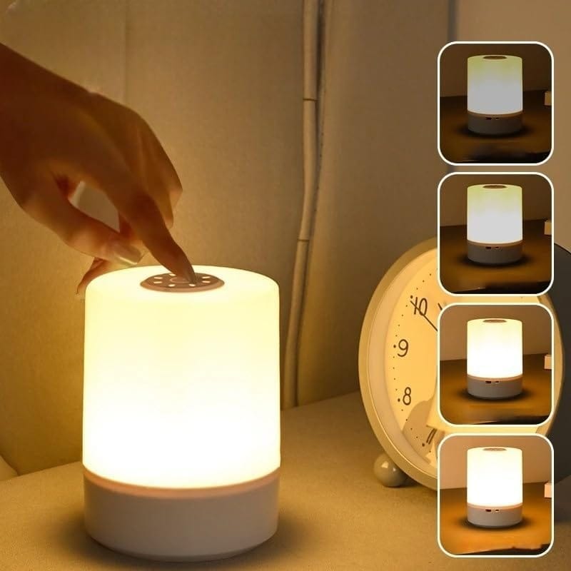 Desidiya Touch Control Led Night Table Lamp 3-Color Brightness for Bedroom, Living Room & Study Room Cute Small