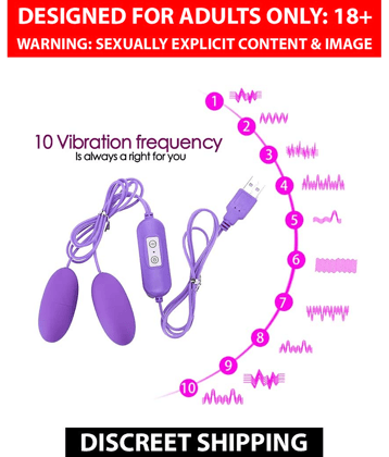 Adultscare 10 Frequency USB Double Egg Vibrator