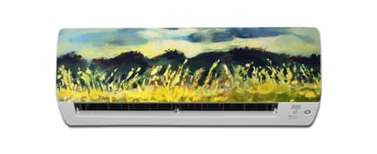 DreamKraft Abstract Design Nature Colorful Decorative AC Sticker (Multicolor PVC Vinyl, 30cm X 91cm)
