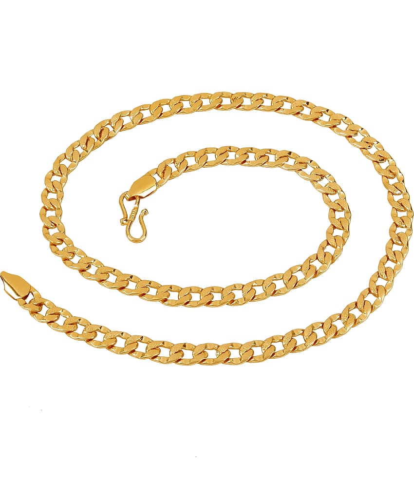 FASHION FRILL - Gold Plated Brass Chain ( Pack of 1 )