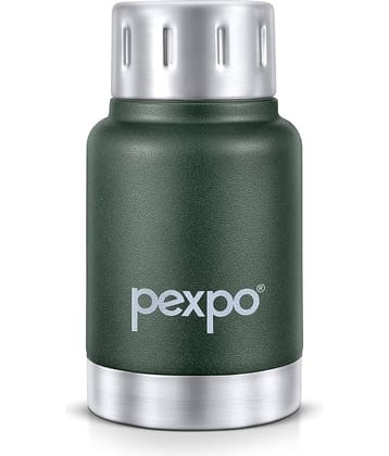Pexpo 24Hrs Hot/Cold Green Thermosteel Flask ( 300 ml )