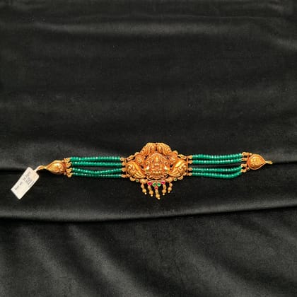 Silver choker Green Beats 15