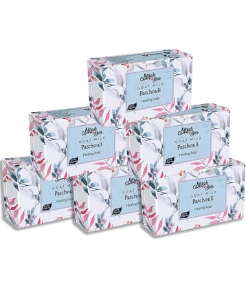 Mirah Belle Organic Goat Milk, Patchouli Healing Soap 125 g Pack of 6