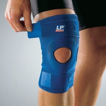 LP SUPPORT Neoprene Supports 758 Open Patella Knee Support,Royal Blue-Free Size