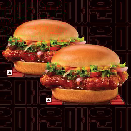 2 Korean Spicy Chicken Burger @ 399.