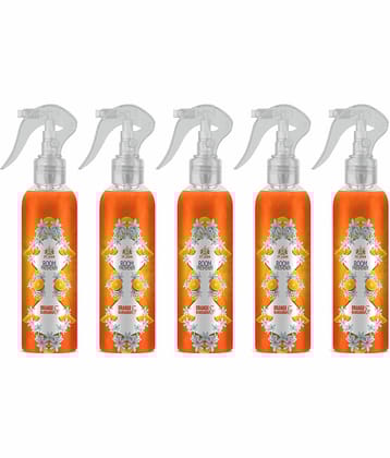 ST.JOHN Orange Rajnigandha Room Freshener For Home & Office 250ml Each (1250ml) - Pack of 5