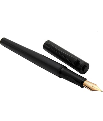 Srpc Yiren 3953 Gray Color With Black Spiral Lines Metal Body Fountain Pen With Extra Fine Nib