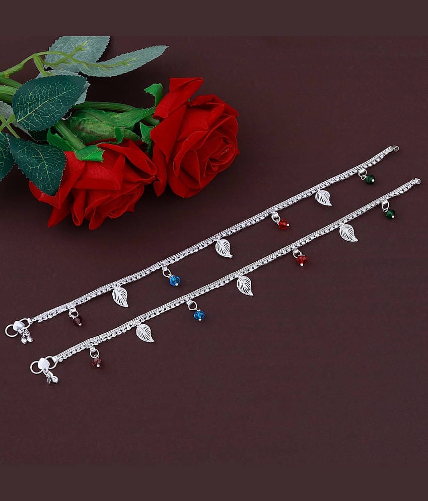 Silver Plated Elegant  Designe  Payal  Anklet for Women And Girl.