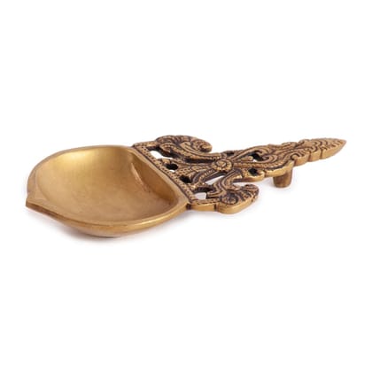Small Aarti Spoon 6 x 3 Inch Brass Decor
