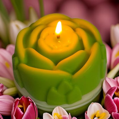 SS enterprise Scented Soy Wax Organic Candles Home Wax Scented Candle Decoration Candles Gift for Home Decor-Fabulous Day, White Rose Charming