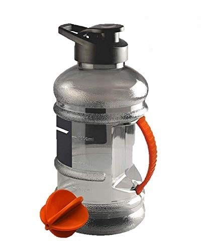 Sunshine 1.5 L Beast Sports Water/Protein Gallon BPA Free Bottle with Mixer Ball and Strainer (Unbreakable, Freezer Safe)(Black), Plastic, Set of 1 Piece