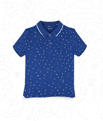 J&JP Pack of 2 Boys Cotton Blend T-Shirt ( Blue )