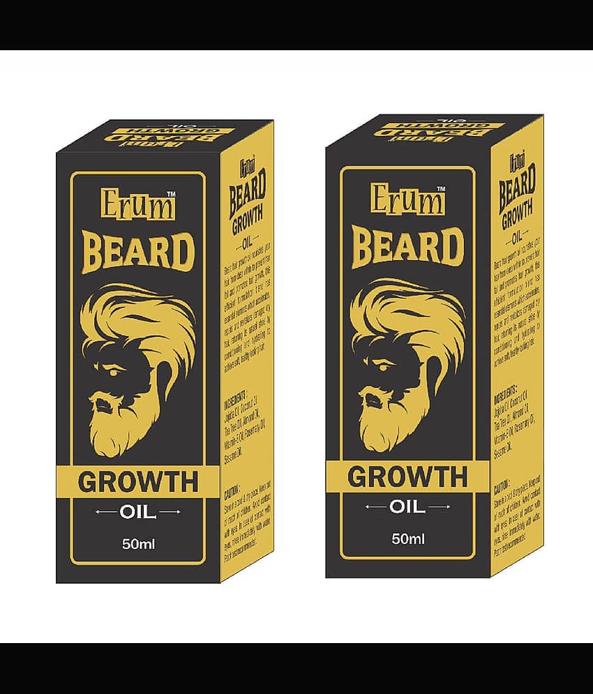 Erum Beard Growth Oil 50 Ml Pack of 2