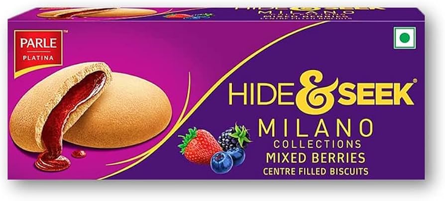 PARLE HIDE & SEEK MILANO MIXED BERRIES BISCUITSKITS