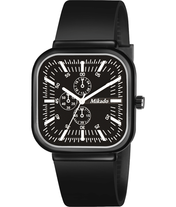 Mikado Black Silicon Analog Men's Watch