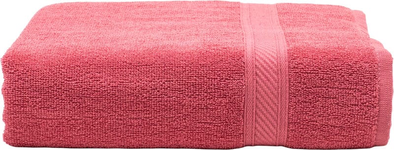 Furnofy Cotton 450 GSM Bath Towel Light Pink (Pack Of 1)