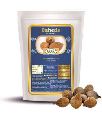 Biotic Baheda Powder / Terminalia bellirica / Bahera Churna / Bibhitaki 200 gm