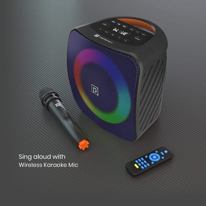 Portronics Dash TWS Bluetooth Speaker With Wireless Karaoke Mic Digial Display 40W POR 1361